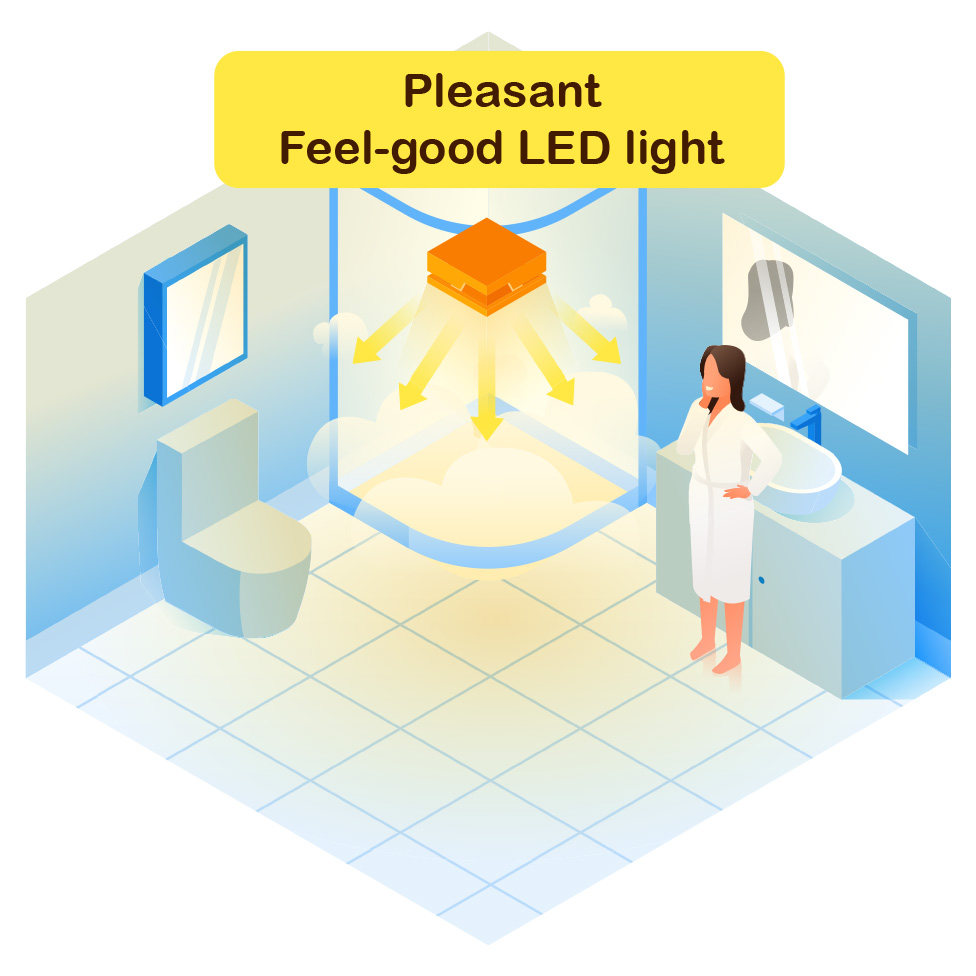 Pleasant feel-good LED light